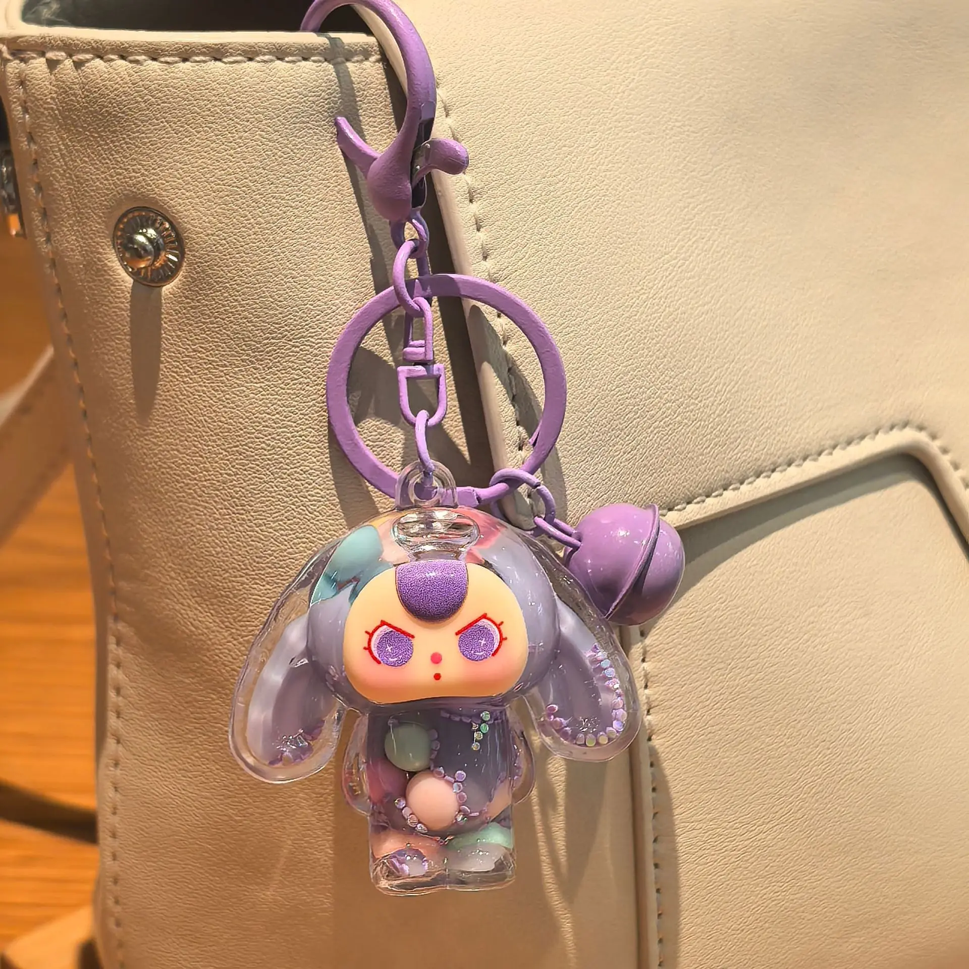 New tide play into the oil Baby Three quicksand hanging DIY keychain accessories gift - view 6
