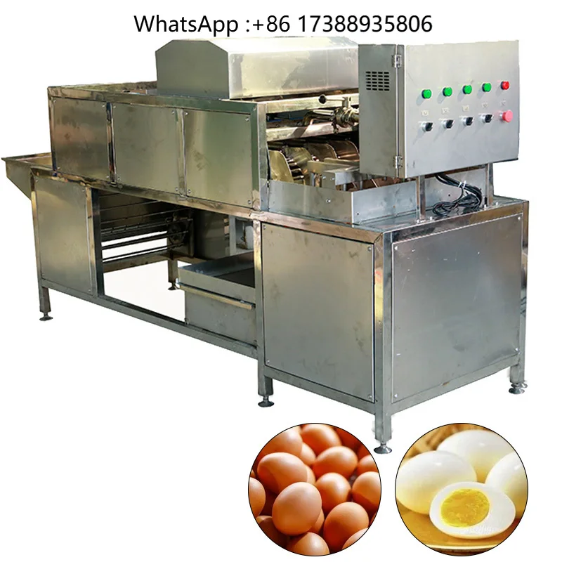 Advanced High Performance Reliable Stainless Steel Egg Shell Remover Machine with 2.8KW Motor 5000 Pieces/Hour Capacity