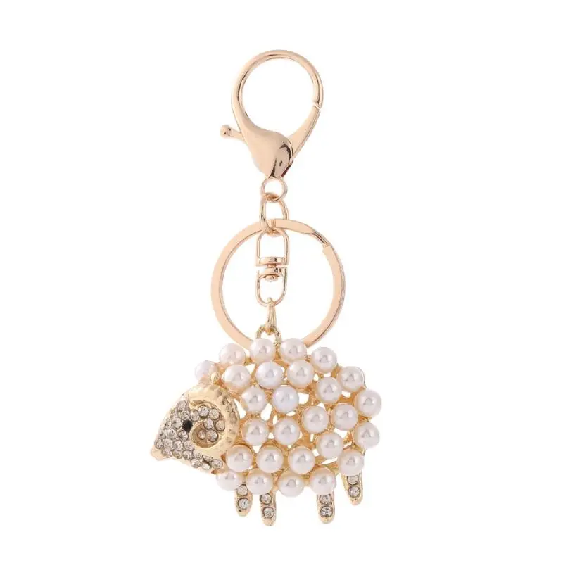 Glänzender Strass-Perlen-Schaf-Schlüsselanhänger, Langlebiger Metall-Schlüsselring, Niedlicher Tier-Anhänger für Handtasche, Autoschlüssel, Accessoire, Geschenk – Detail 6