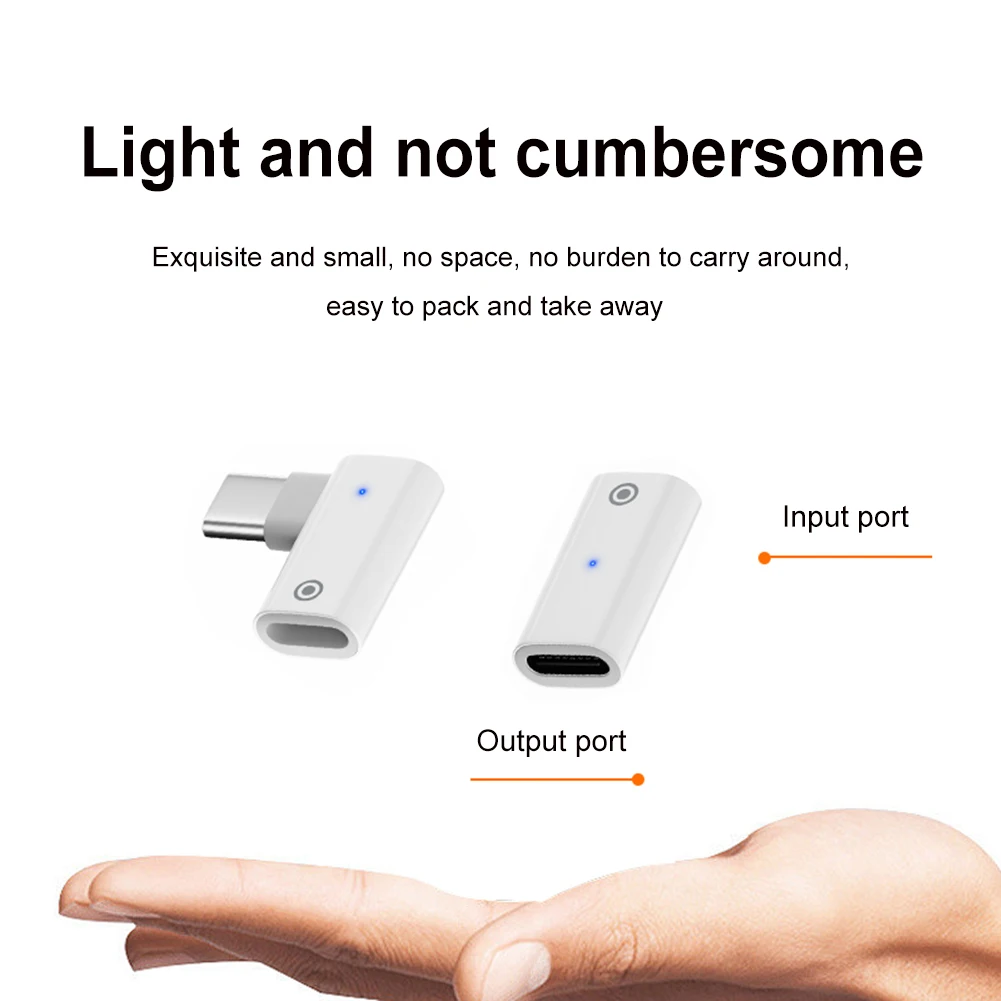 หัวเปลี่ยนสายชาร์จอะแดปเตอร์ Professional Connector Charger Adaptor พร้อมไฟแสดงสถานะสำหรับ Apple ดินสอ1st Generation