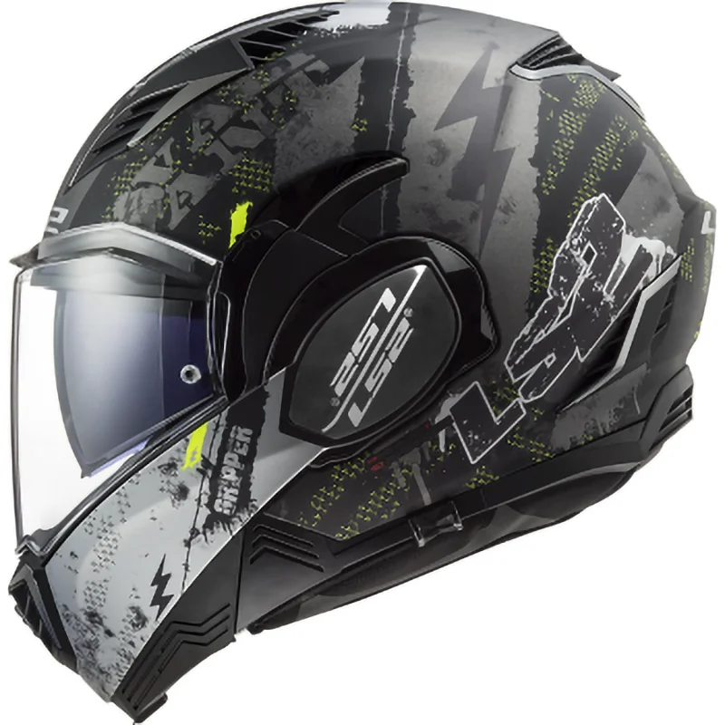 LS2 FF900 Valiant Urban Flip Up casco de motocicleta hombre cara completa Modular Racing Capacete ls2 casco casco moto de motocicleta