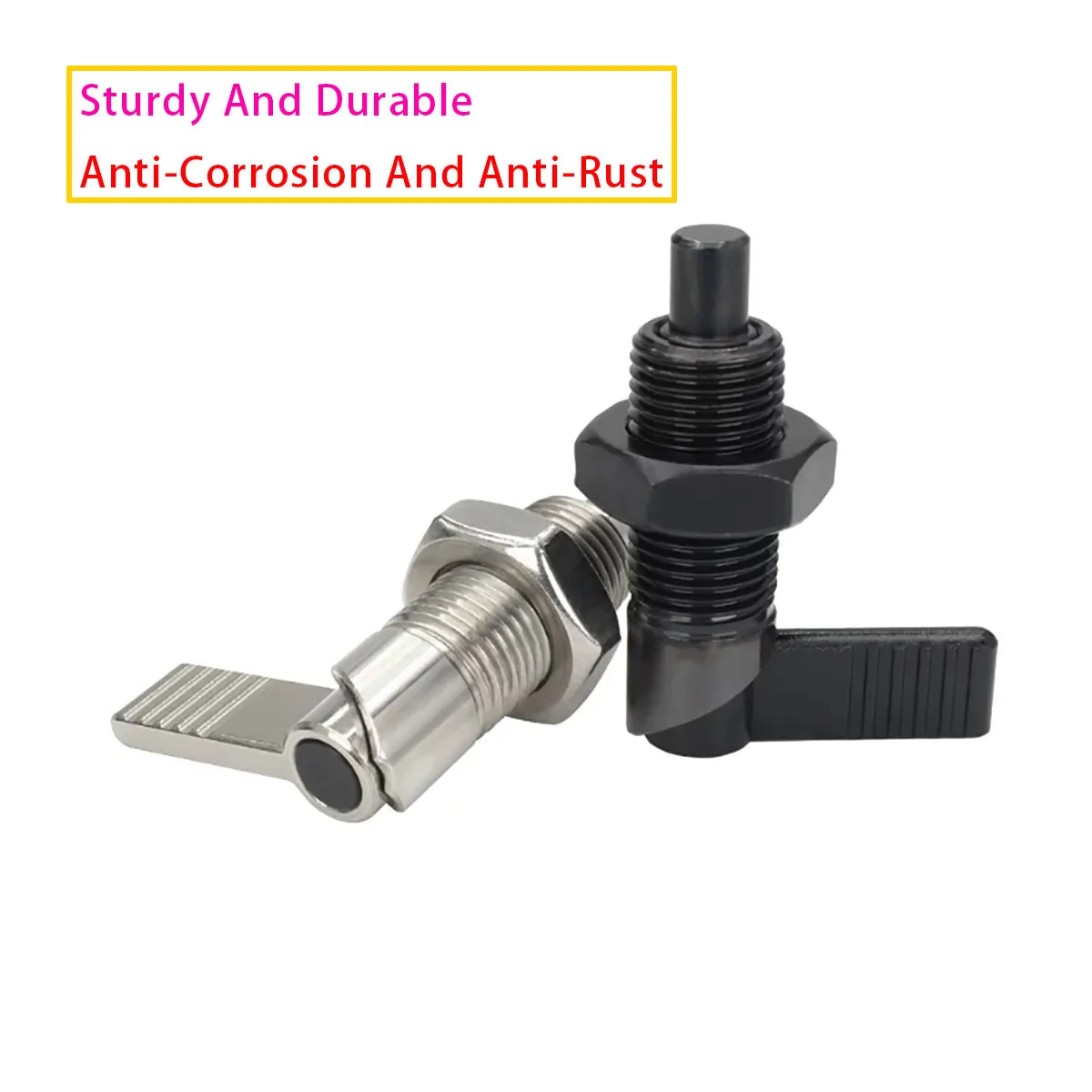 Cam Action Index Plunger SPXVB SPXVBK, GN612 Standard Knob Spring Locating Pin, Self-Locking Retractable Stop Latch Bolt