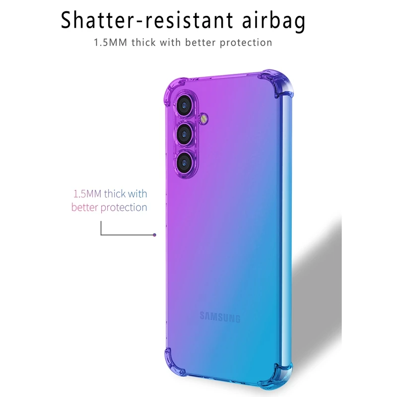 Shockproof TPU Case for Samsung Galaxy A57 A37 A17 A07 A06 A16 5G A26 A36 A56 A25 A15 A25 A35 A55 5G Protective Cover Fundas