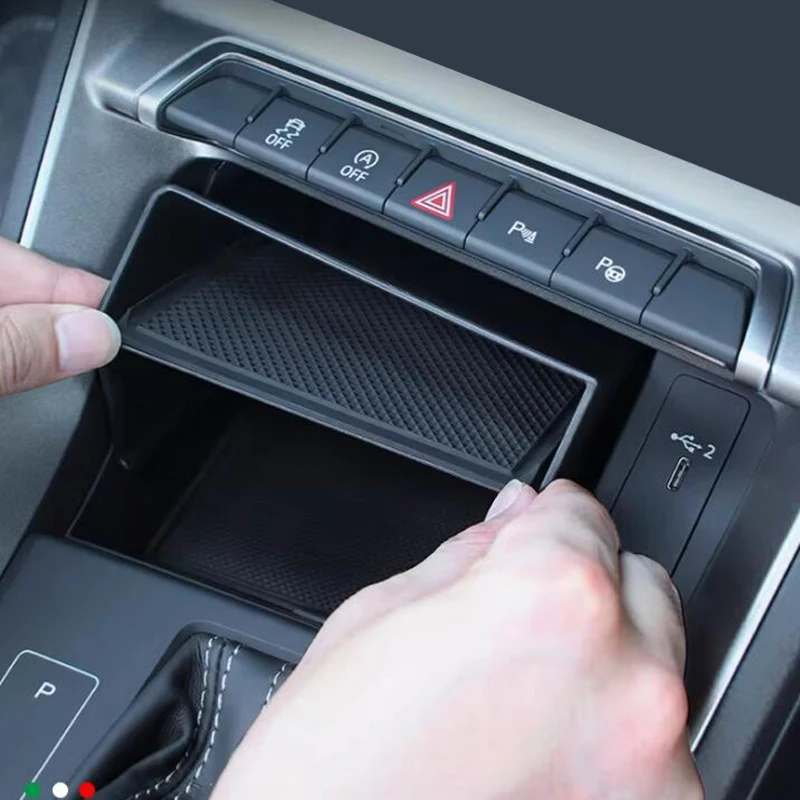 LHD!! For Audi A3 8Y 2020 2021 2022 2023 Front Middle Central Console Armrest Glove Storage Box Tray Container Organizer