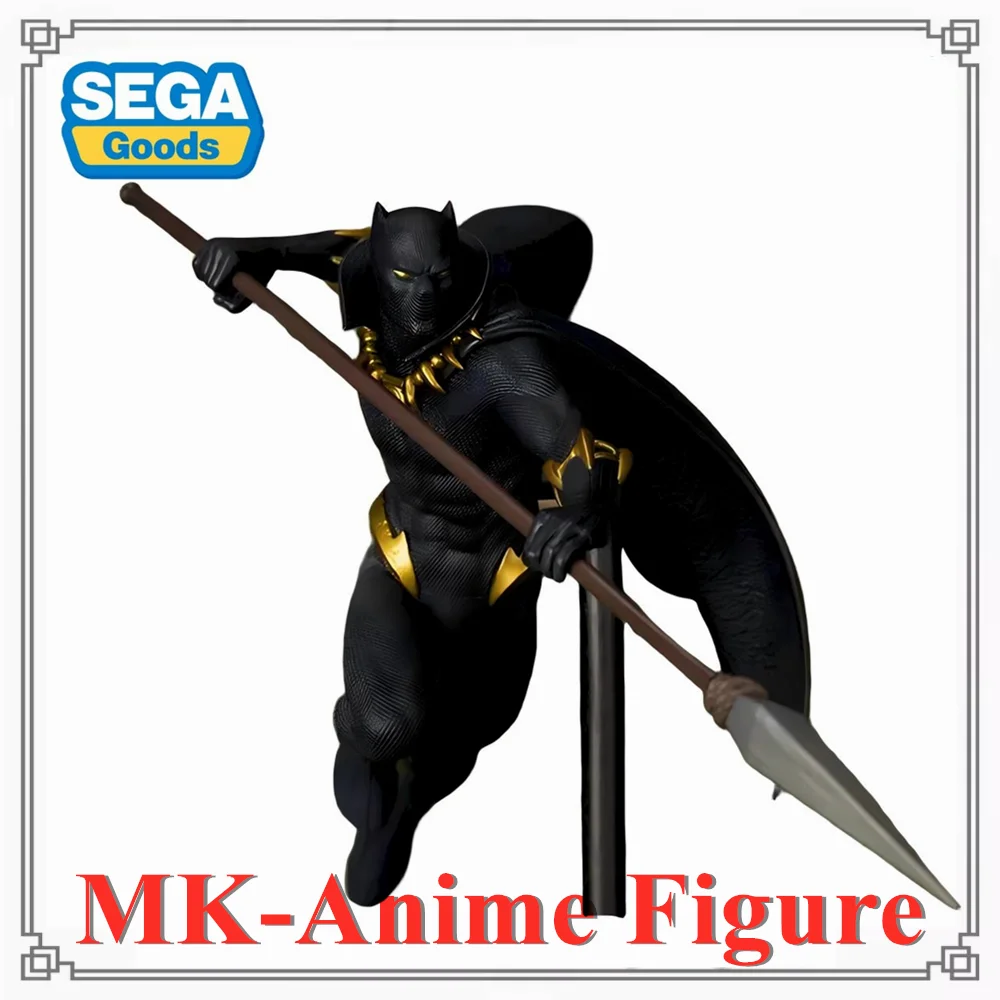 

Original SEGA Genuine MARVEL Black Panther ACT/CUT PVC Anime Figures Action Figure Model Gift Figurine