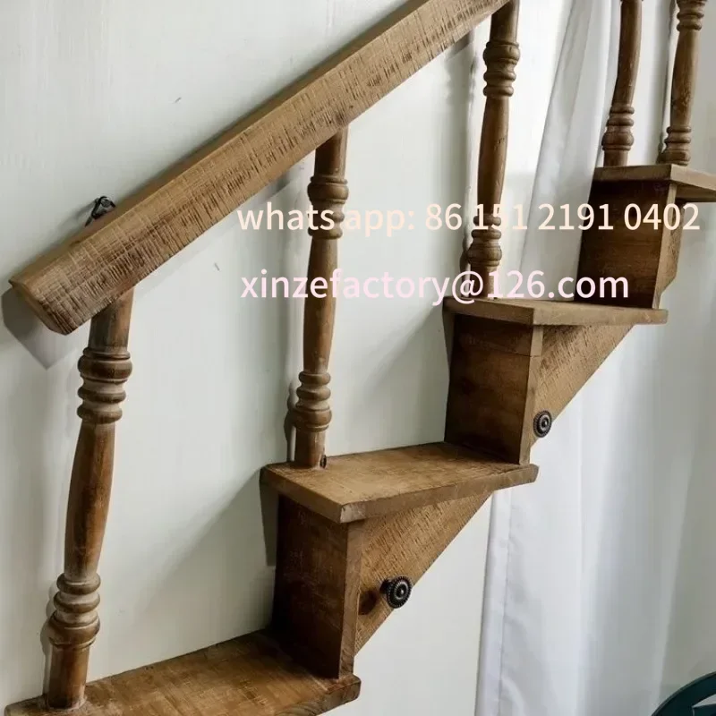 

Customizable projektant w stylu wiejskim Dekoracja domu w domu Dekoracja dziedzińca Retro Kreatywne schody Wiszący s