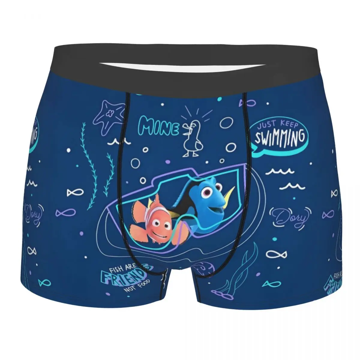 

Пользовательские крутые боксеры Nemo, шорты, мужские трусы, удобные трусы, нижнее белье