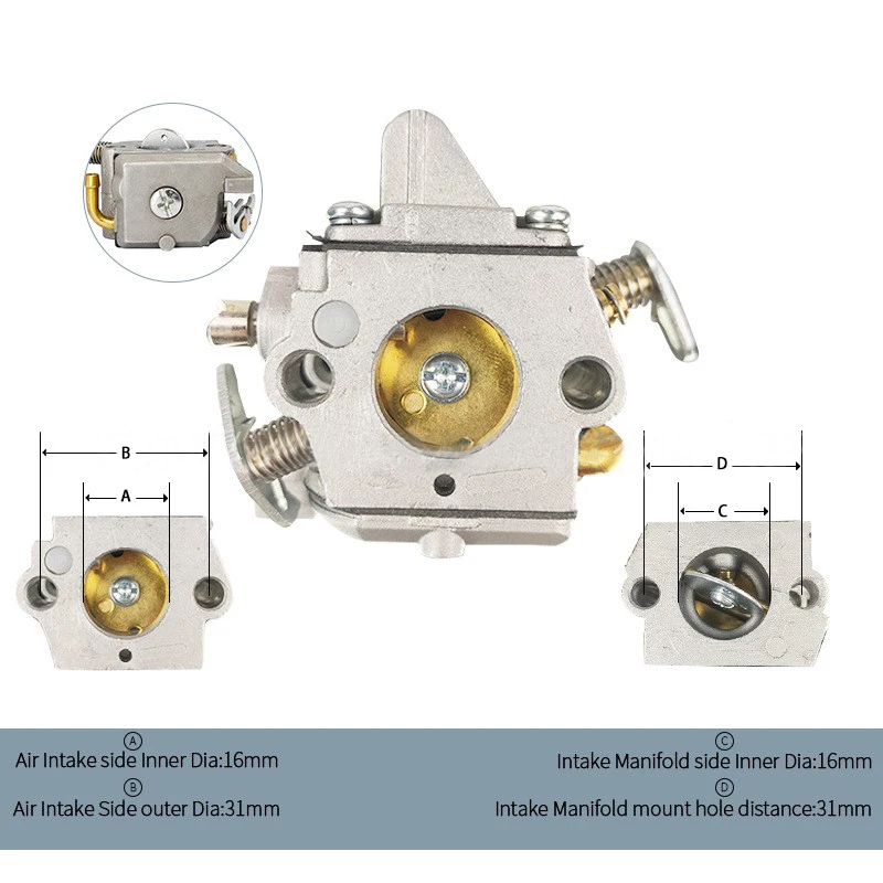 C1Q-S57 C1Q-S57A C1Q-S57B Carburetor Carb For Zama 017 018 MS170 MS180 Stihl Chainsaw Carburetor Electric Chainsaw Parts