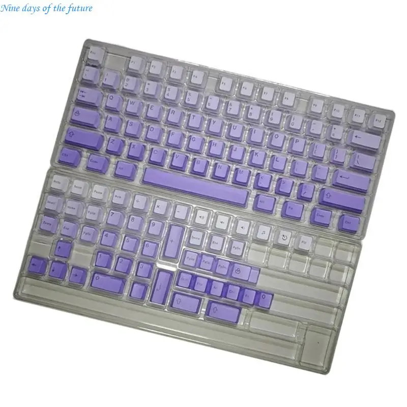 125Key Original Height Gradients Color Top/Side Printed Dye Sublimation Keycap E65A