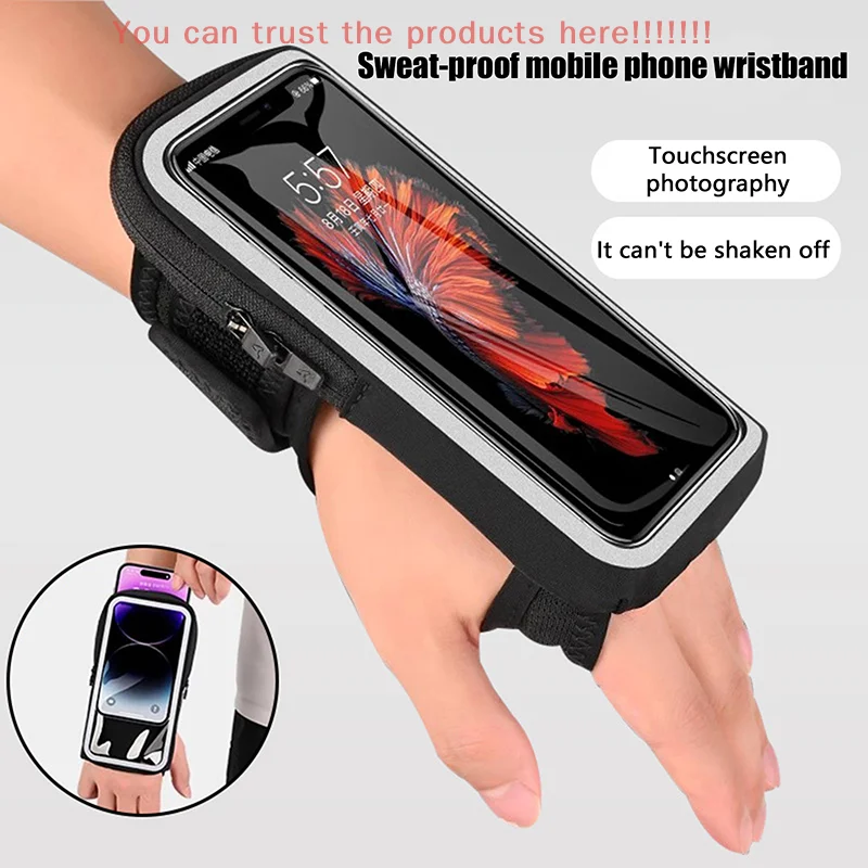 

Outddor Touch Screen Running Bags For IPhone 16 15 14 13 Pro Max 16 Plus 16E Xiaomi Samsung Cycling Fitness Armband Wrist Pouch