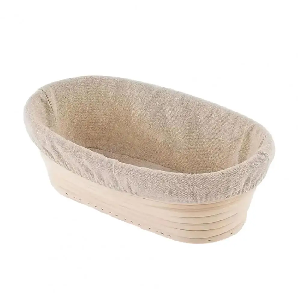 

Bread Proofing Basket Handwoven Rattan Banneton for Sourdough Baking Round Spiral Storage Basket with Liner Bread Making Gift