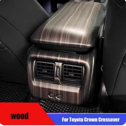 For Toyota Crown Crossover Sport Cross 2023 2024 Car Rear Seat Air Condition Outlet Vent USB Frame Armrest Panel Car Accessories