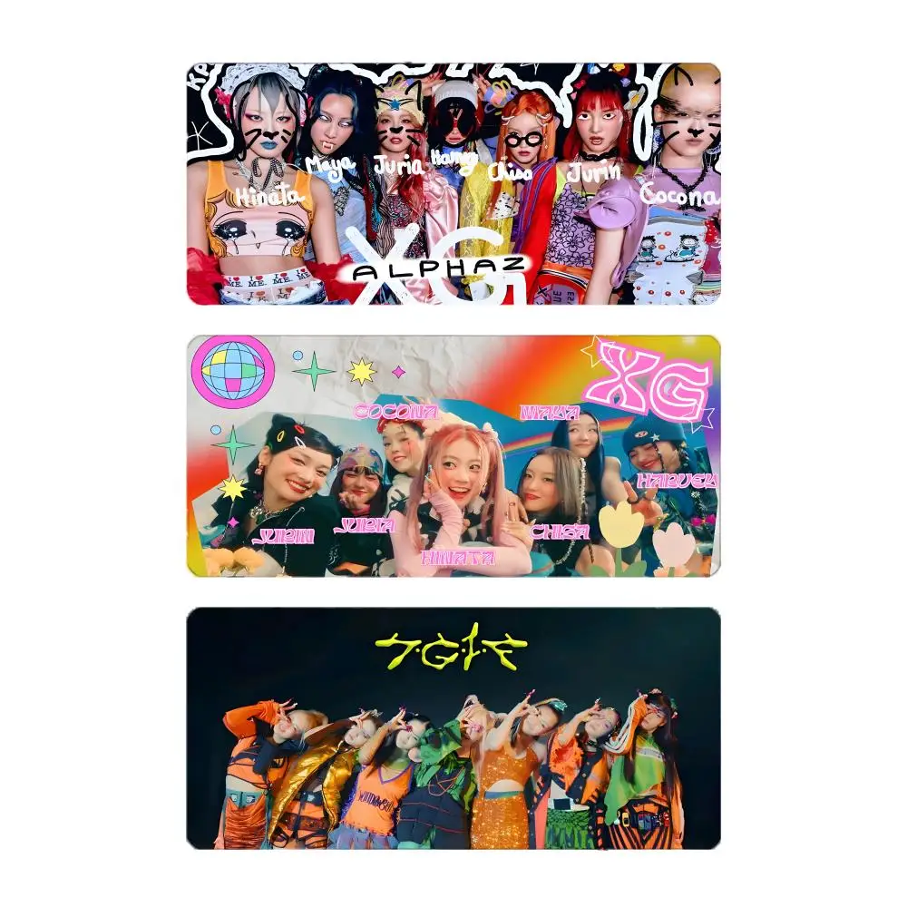 Stylish Pop Group XG X-Xtraordinary Girls Mouse Pad Large Gaming Mousepad with Stitched Edges Thickened Desk Mat PC
