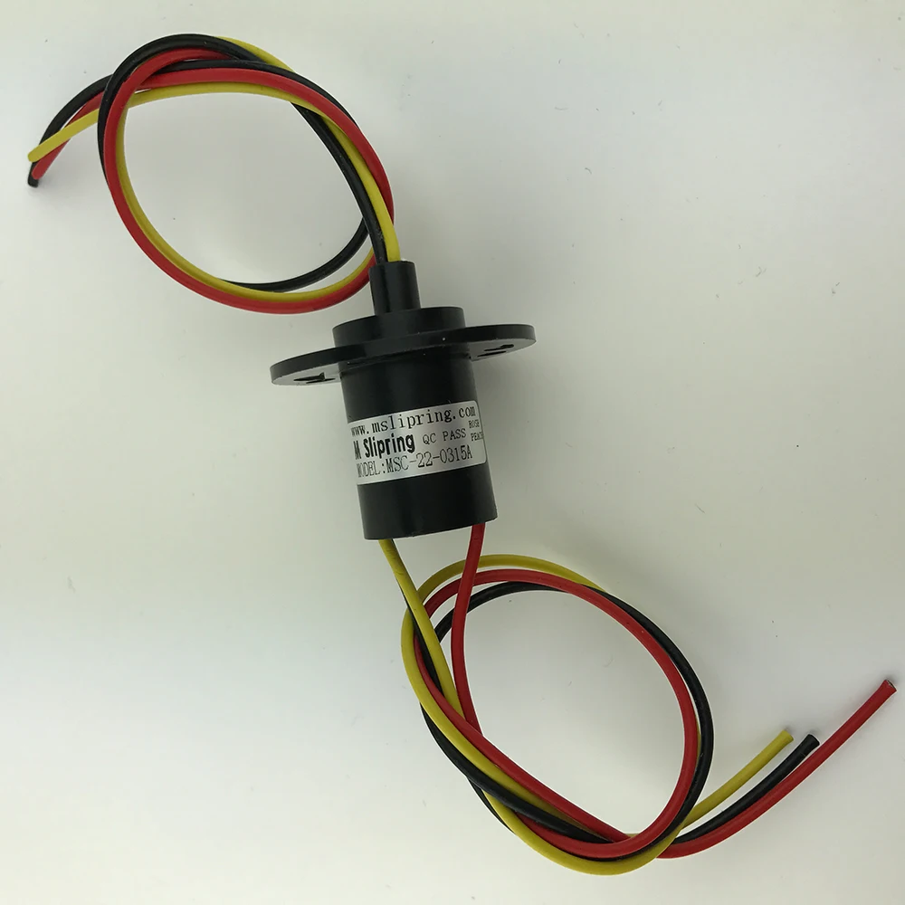 Wind Power Generation High Current Conductive Slip Ring Collector Ring 2-4 Channels 15A Current Diameter 22mm