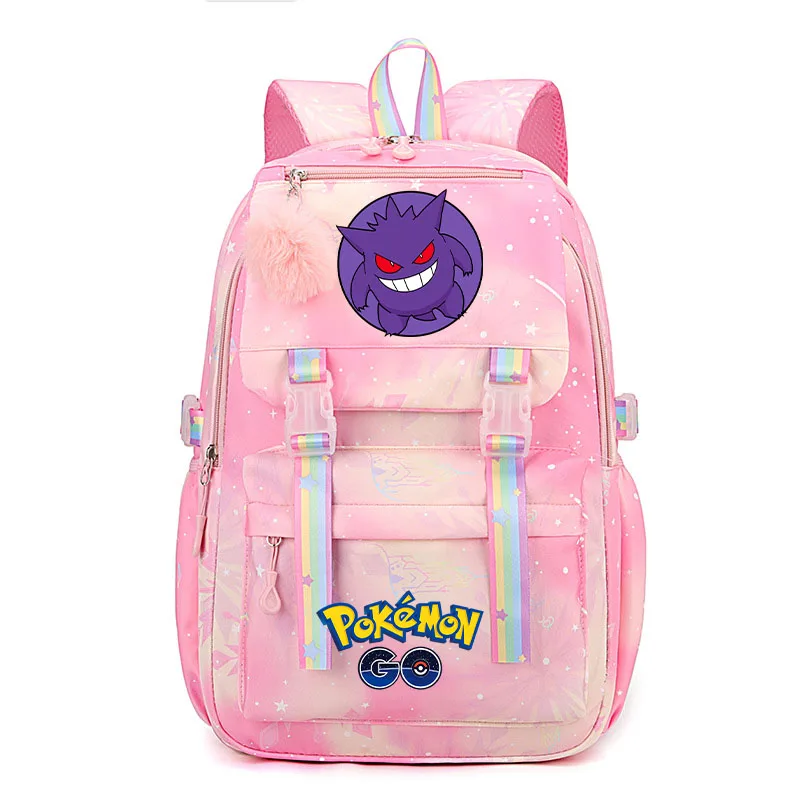 Afbeelding 6: Anime Pikachu Charmander Cartoon Boekentas Pokemon Rugzak Kinderen Cadeau voor Tiener Student Terug Naar School Rugzak Gir