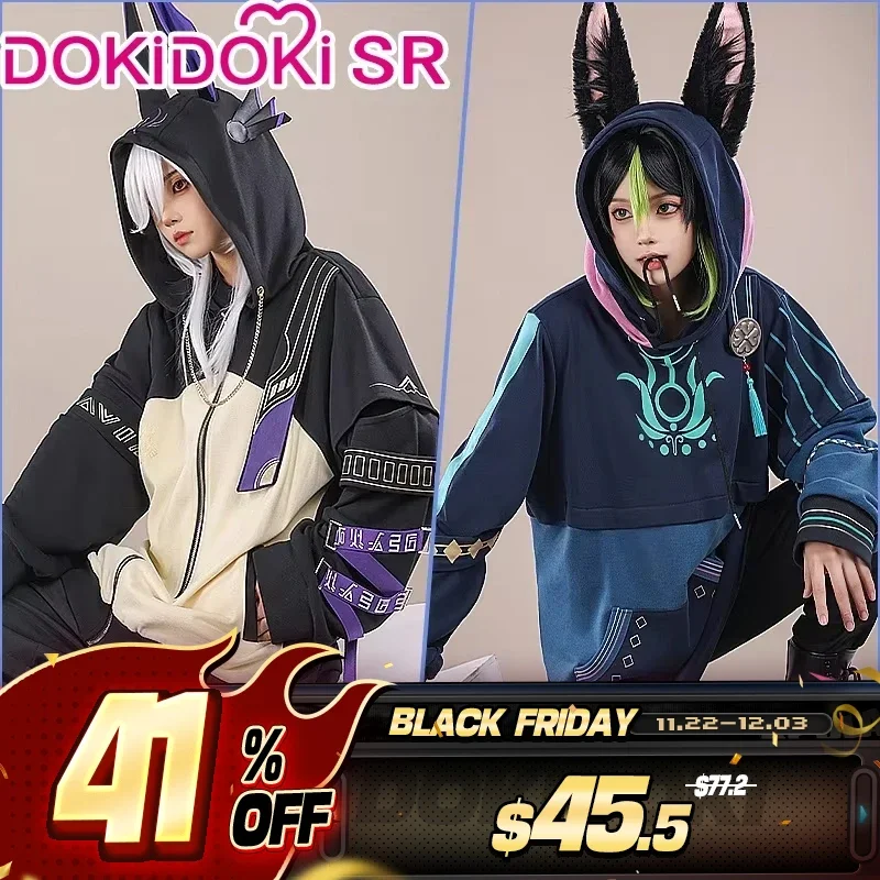 

IN STOCK【Genuine】Cyno Tighnari Cosplay Game Genshin Impact Costume DokiDoki-SR Doujin Hoodie Casual Wear Sumeru Halloween