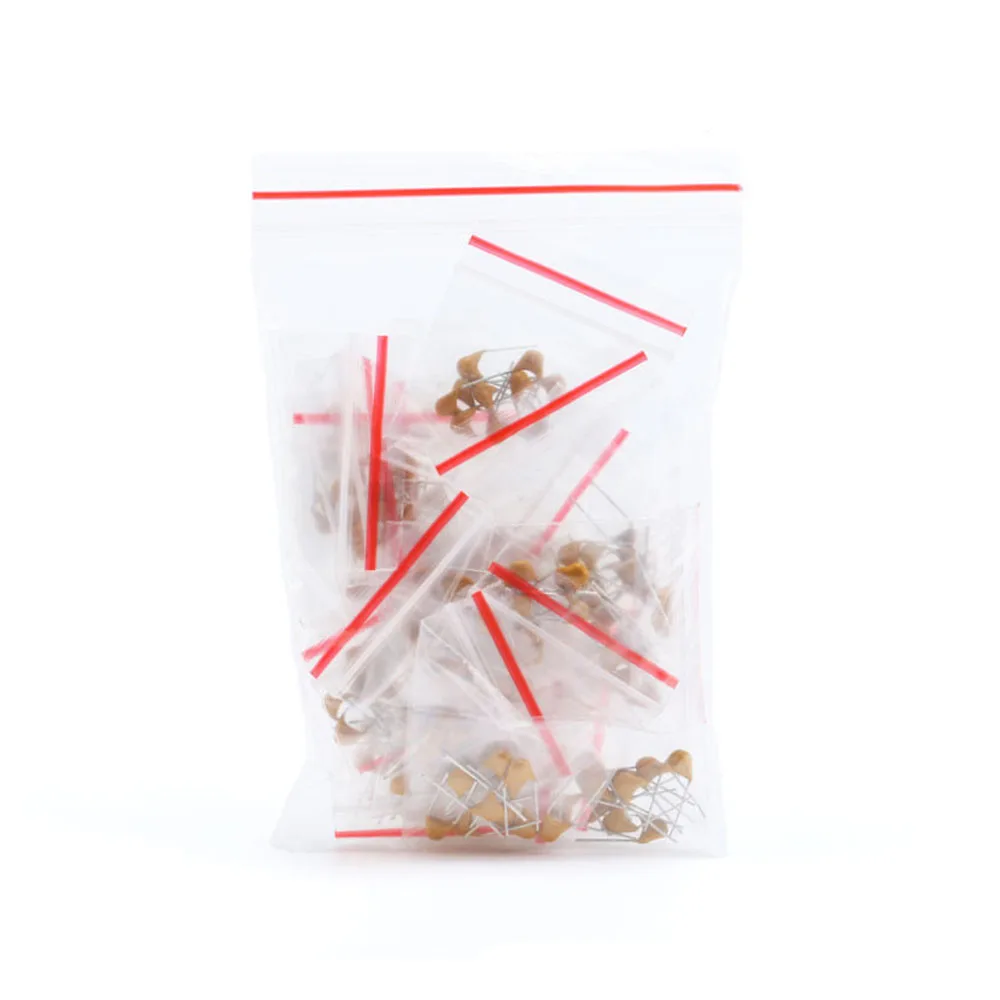 18 Values Each 10PCS Total 180PCS Monolithic Ceramic Capacitor 20pF~1uF Ceramic Capacitor Assorted Kit Electronic Component Kit