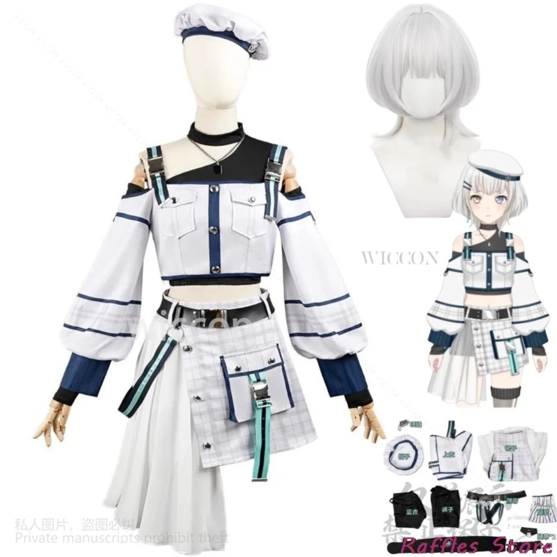 Anime BanG Dream! It's MyGO!!!!! Rana Kaname Cosplay Costume LiveHose Lolita White Skirt Uniform Woman Sexy Cute Halloween Suit