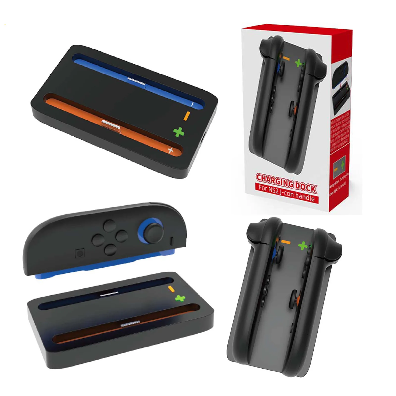 2025  New Switch 2 Joy-Con Charging Dock LED Dual Controller Charging Base Controller Charging Stand Station Game Accessories