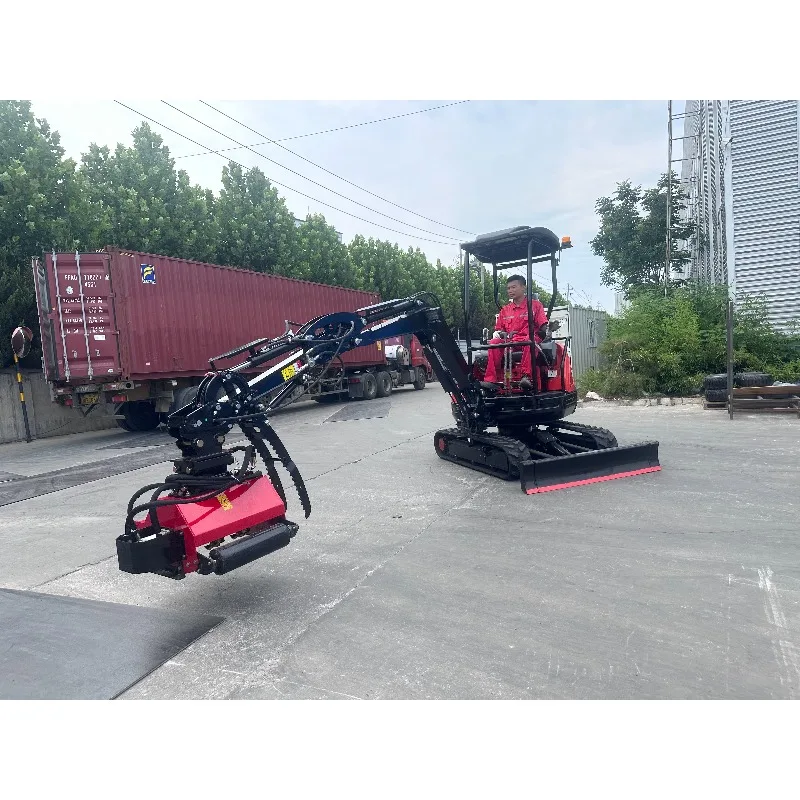 Excavator Flail Mower Hydraulic Flail Mower Brush Cutter Mini Excavator Forestry Machine view 4