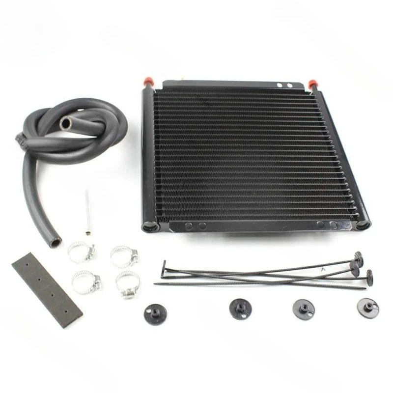 

25 Layer 679 Transmission Oil Cooler, Universal Oil Cooler/Automatic Remote Transfer Aluminum Radiator Converter
