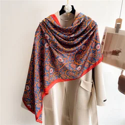 Spring Autumn Luxury Women Scarf Long Travel Shawl 180*90cm Large Size Bandanna Female Foulard Muffler Hijab Scarves Soft Wraps