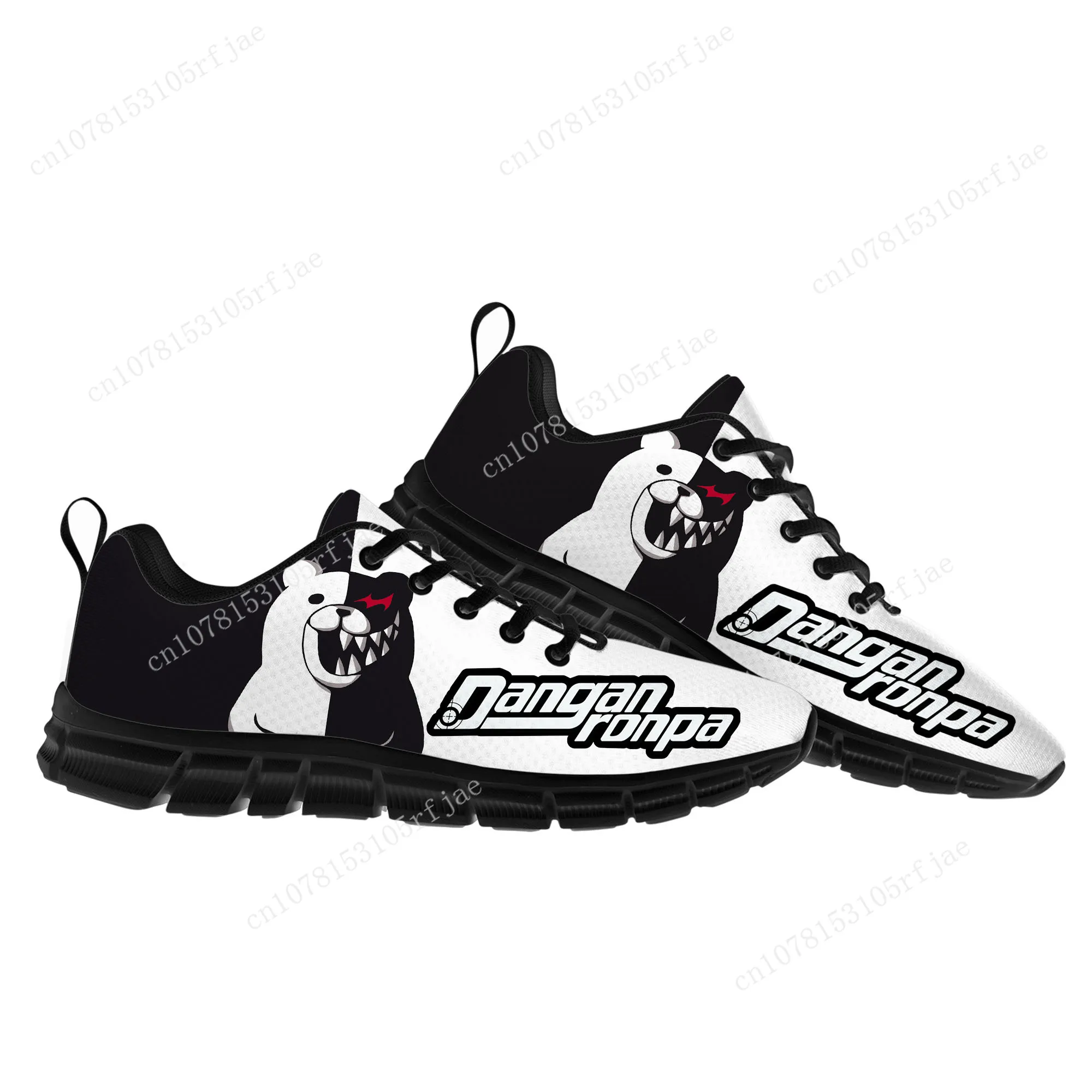 

Cartoon Game Danganronpa Monokuma Sports Shoes Men Women Teenager Kids Children Sneakers High Quality Sneaker Custom Built Shoes