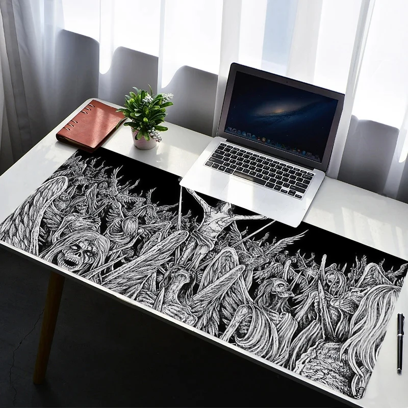 

Mouse Pad PC Non Slip Rubber HD Mousepad Laptop Gamer Cabinet Keyboard Pad Office Computer Gaming Terror Skeleton Desk Mouse Mat