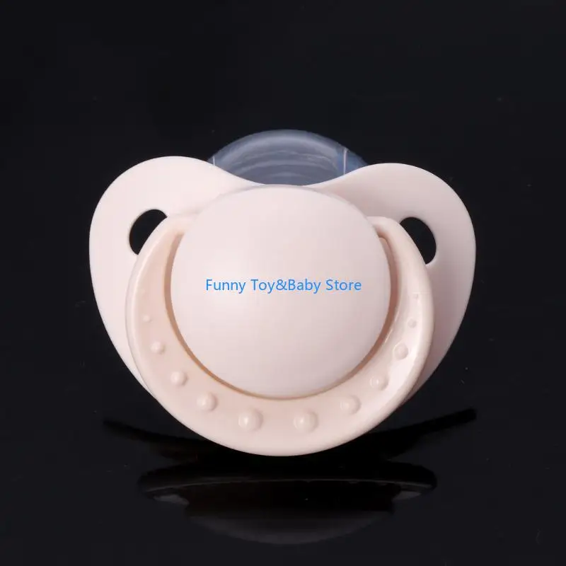 

Adult Sized Teat and Extra-large Shield Calm You Down Silicone Binkies Original Pink Blue C90B