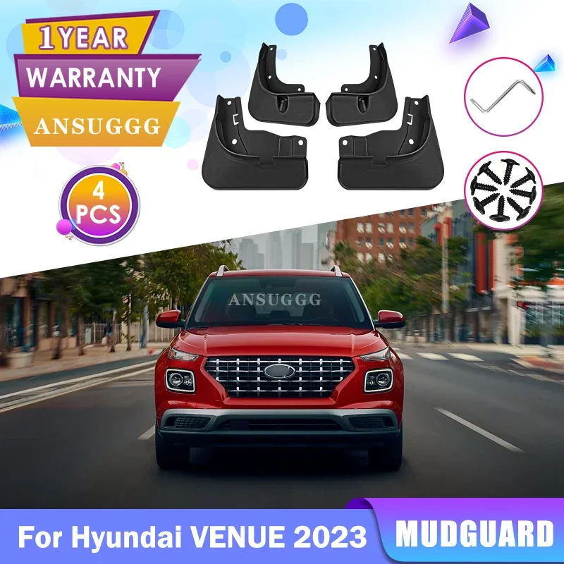 

автомобильных крыльев Для Hyundai VENUE 2021 2022 2023 2024 брызговик Передние Задние Брызговики Автоаксессуары