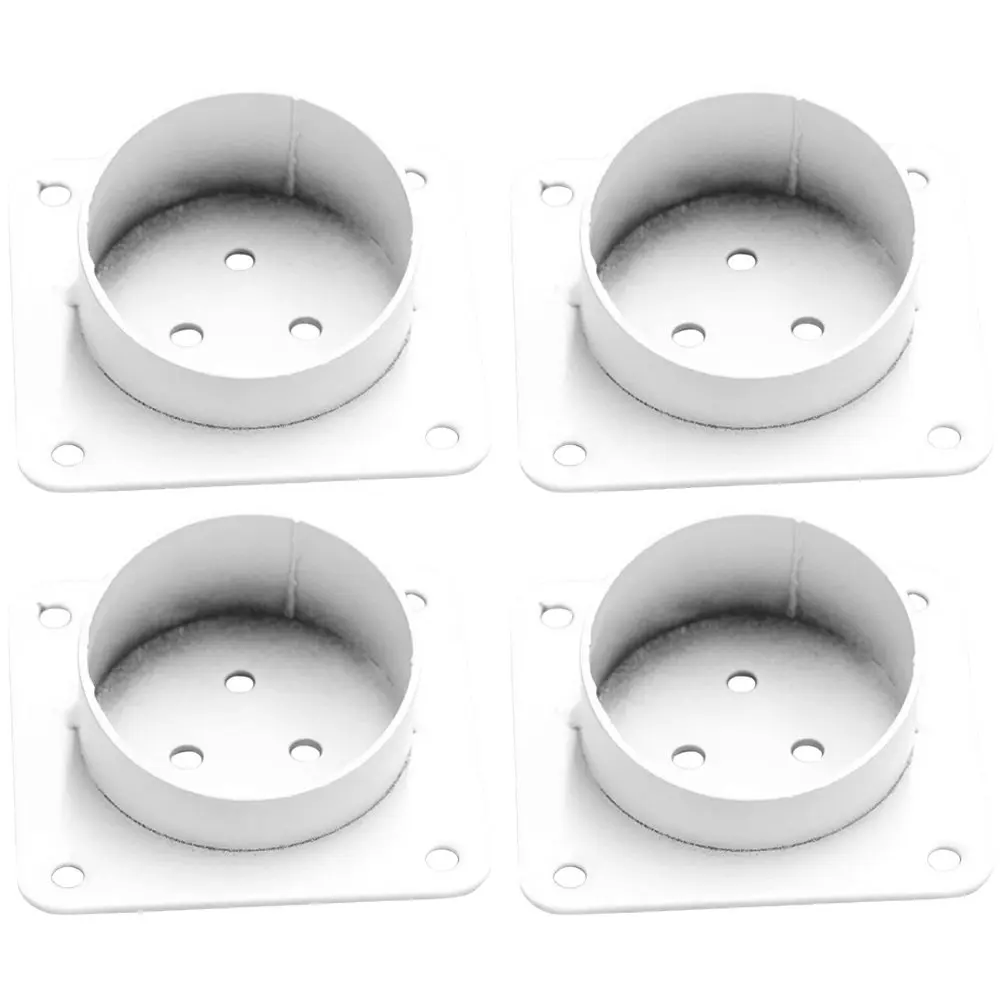

4Pcs Iron Furniture Leg Mounting Plates Heavy Duty Table Chair Sofa Cabinet Leg Connectors Repair Wobbly Legs Stabilizer