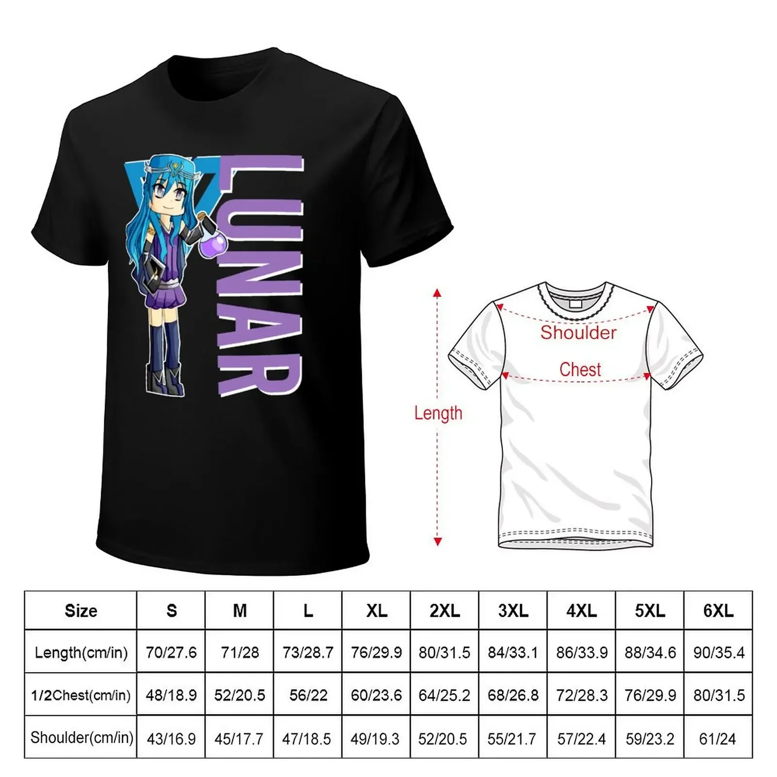 Lunar Itsfunneh Funneh Krew gamer fan art 2022 T-shirt sublime cute tops Blouse mens white t shirts