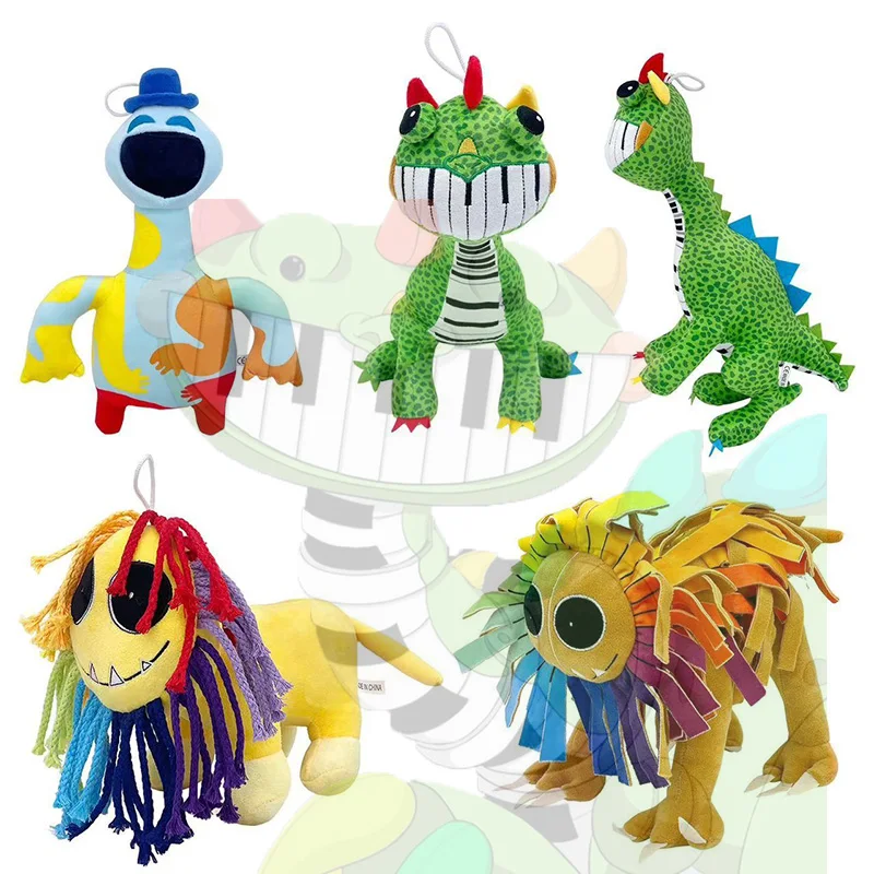 Poppy Pianosaurus Song muñeco de peluche de dibujos animados Anime juego de pesadilla Huggy Wuggyed Plushie almohada de peluche muñeca juguete niños regalo de cumpleaños