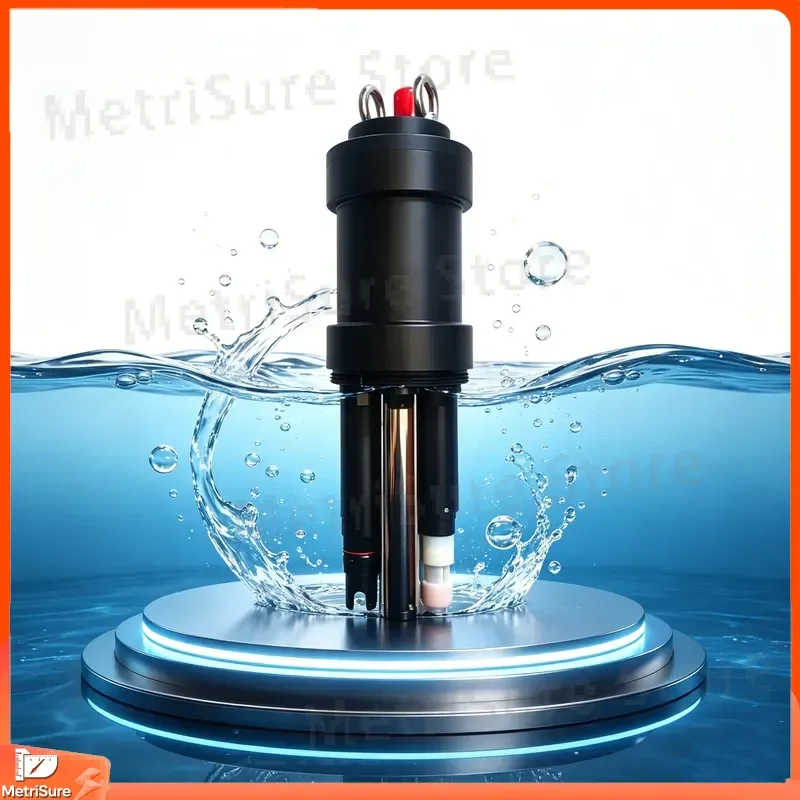 Multi-parameter Water Quality Sensor with Display RS485 4-20mA Output Self-Cleaning for Industrial Wastewater Monitoring pH