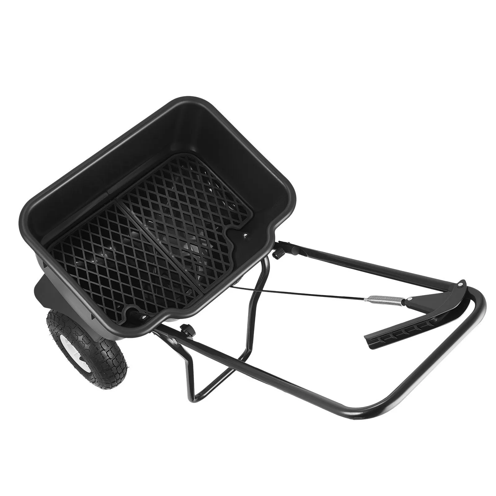 

Ручной разбрасыватель для газона, ширина разбрасывания 12 футов, разбрасыватель с грузоподъемностью 80 фунтов и 10-дюймовыми вседорожными шинами, самоходный