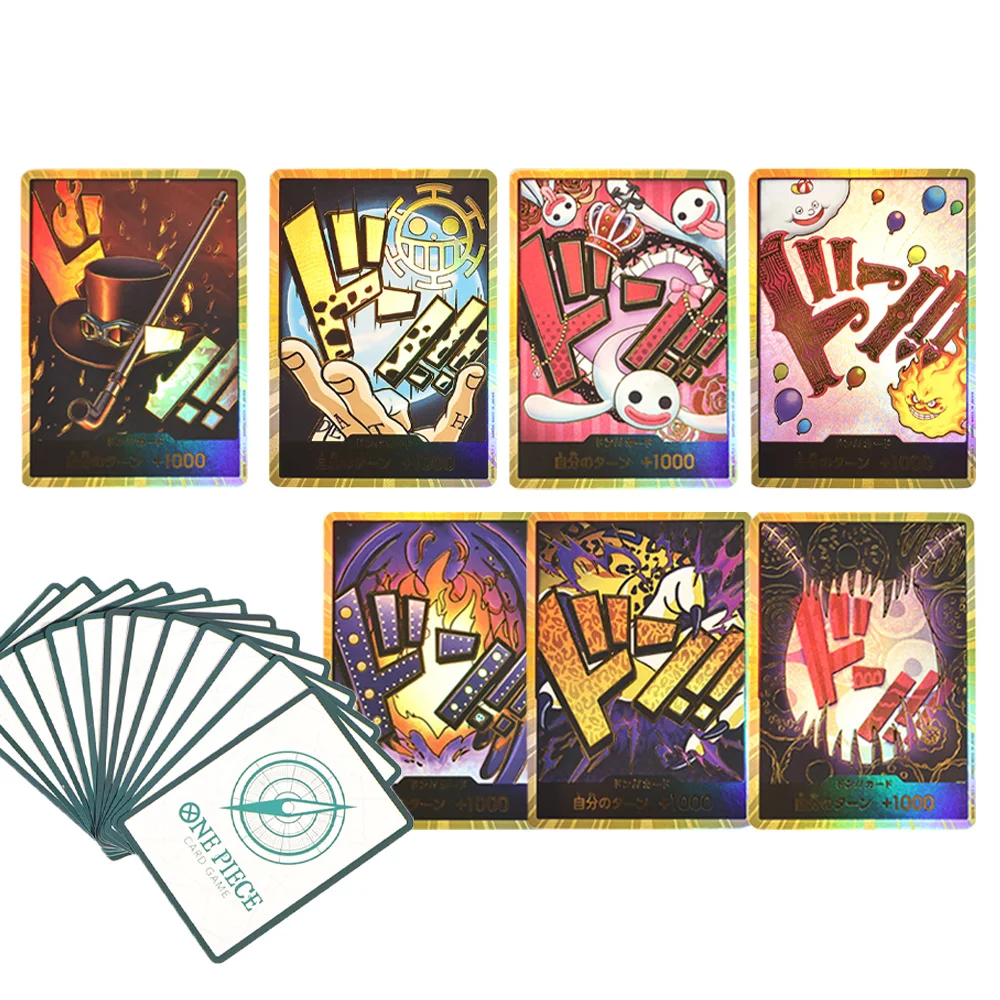 One Piece TCG Proxy Cards GOLD DON!! PRB-01 Japanese Super Parallel Foil Collection Flash Trading Cards Gift NM