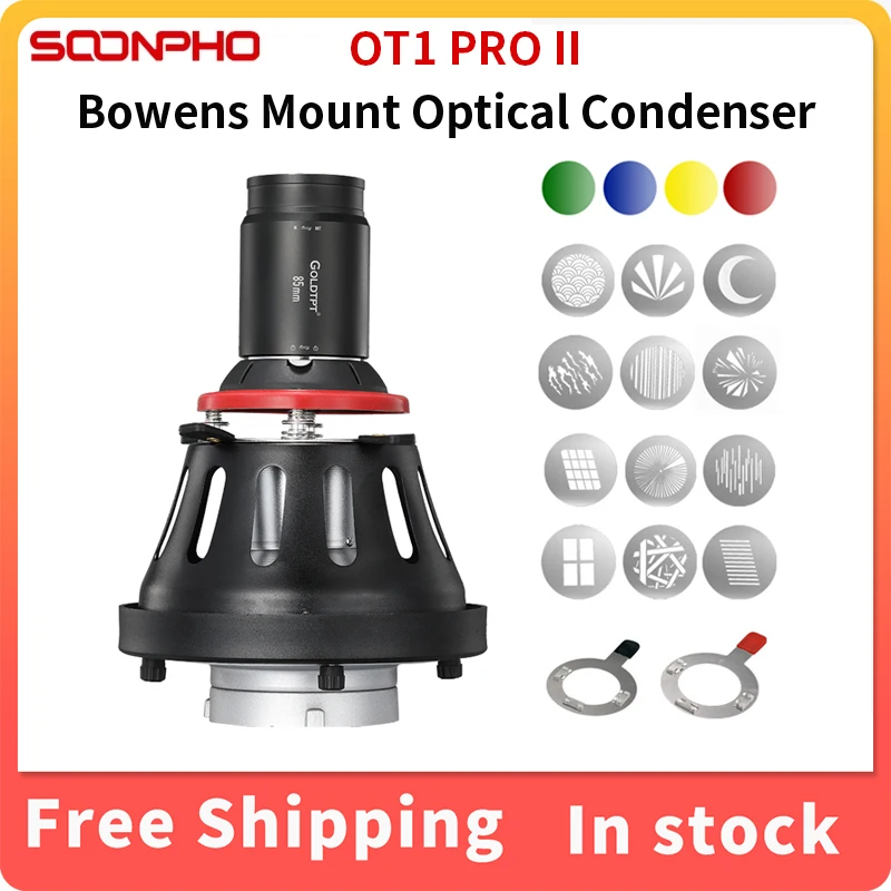 

Soonpho OT1 PRO II Bowens Mount Optical Condenser For Photography Led Light Effects Shaped Beam Light Cylinder Art Special