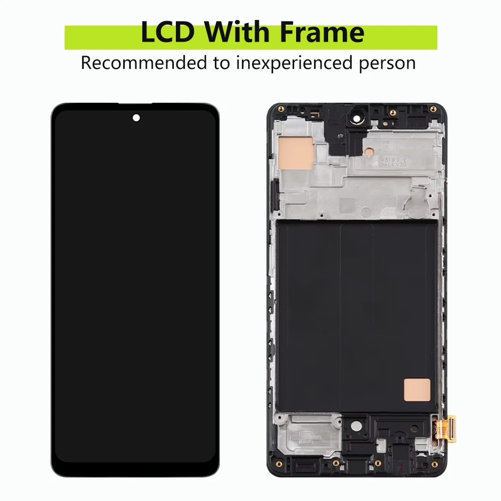 6.5 \'\'Schermo di Visualizzazione Per Samsung Galaxy A51 Display LCD Touch Screen Digitizer Assembly di Ricambio A515 A515FN/DS A515F