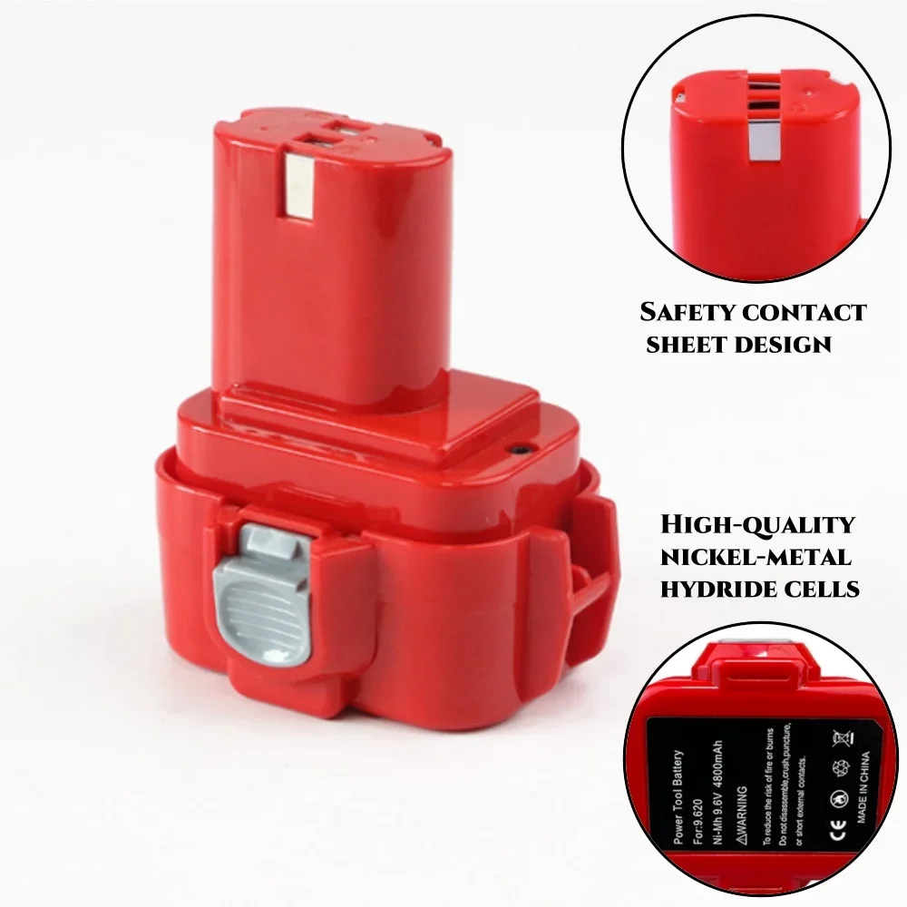 4800 mAH 9,6 v Für Makita PA09 9120 9100 9100A 9133 Akku Ni-MH Power Werkzeuge 6226D 6908D 6503D 6991D Batterie