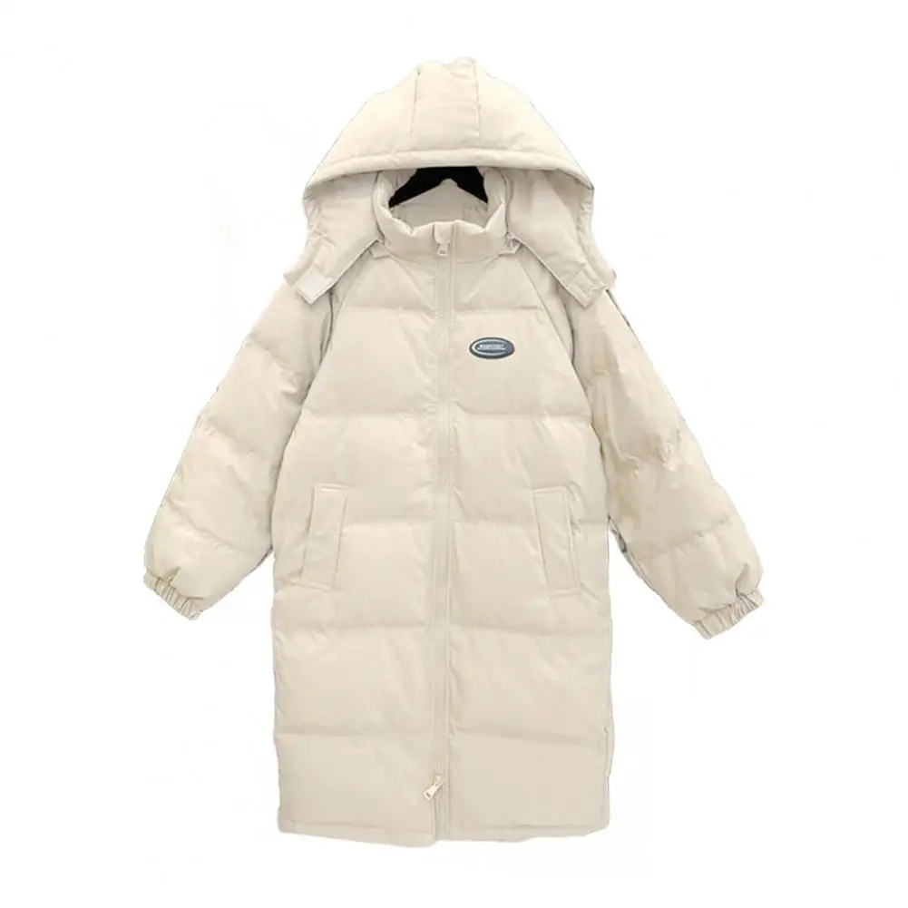 Winter Frauen Lose Jacke Mäntel Lange Parkas Weibliche Unten Mit Kapuze Mantel Winddicht Wärme Retention Warme Baumwolle Jacke