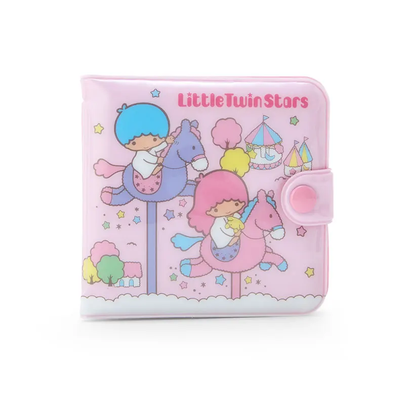 New Casual Kawaii Sanrio My Melody Wallet Short Wallet Cinnamoroll Kitty Purse Card Wallet with Button Coin Bankcard Storage Bag