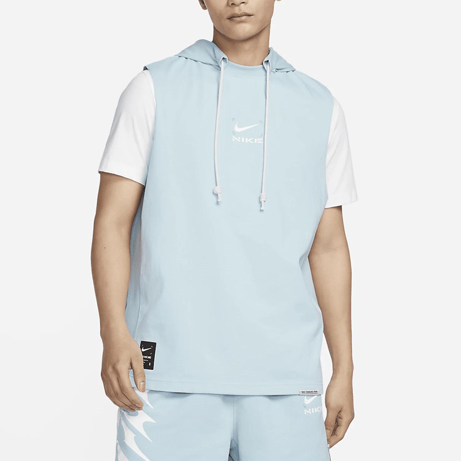 

Новый мужской удобный баскетбольный жилет без рукавов с капюшоном Nike Authentic FJ7224-442