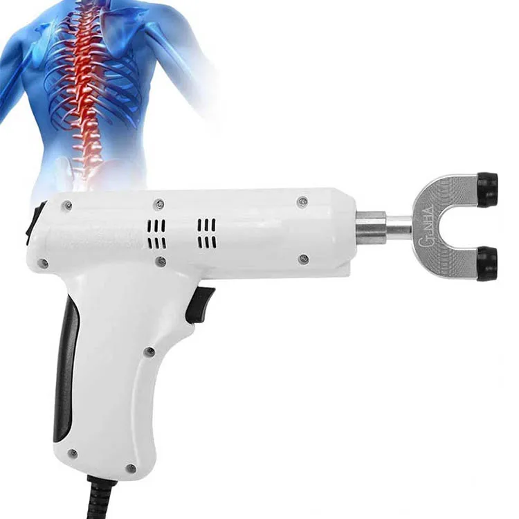 Spine Chiropractic Massage Gun, 3-Level Correction, Soothing Bones, Acupuncture Points, Body Pain Relief, Deep Tissue Massager