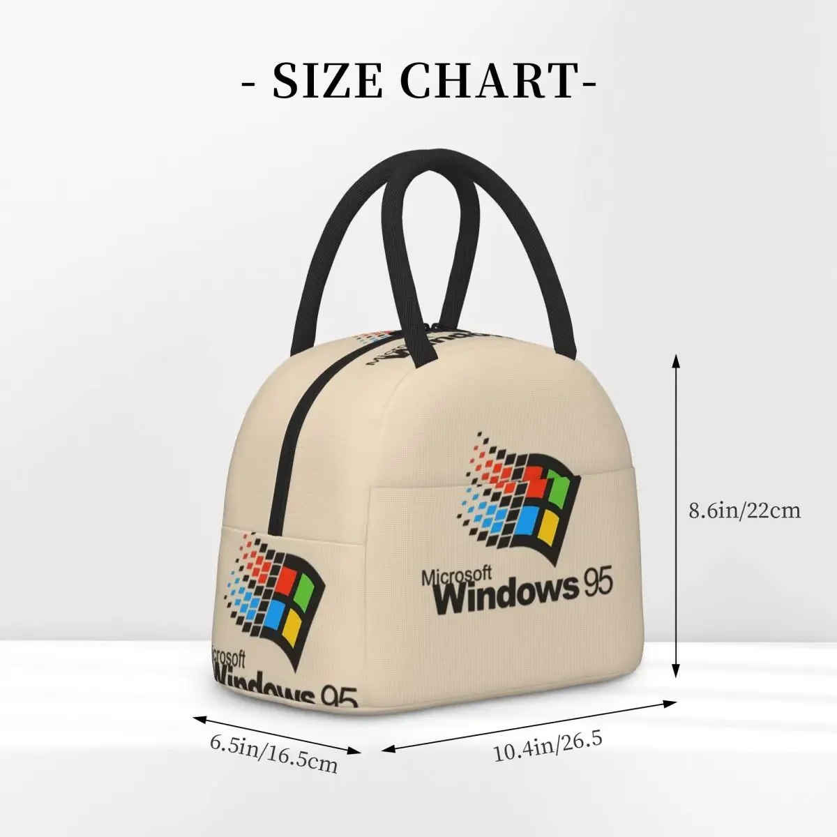 Windows 95 Geeks Nerd Insulated Lunch Bag for Women Kids Portable Food Boxes Thermal Lunch Box Tote