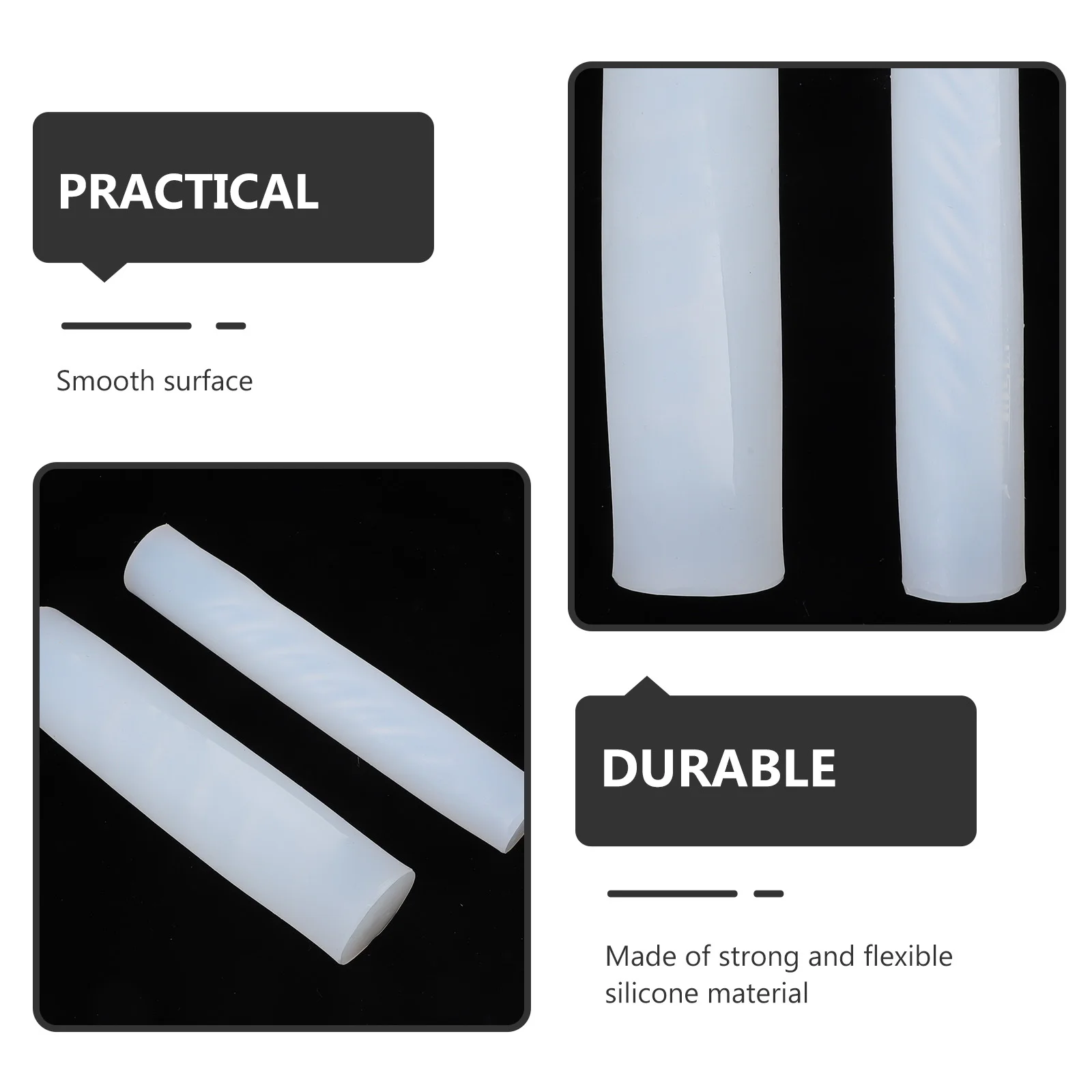 

2Pcs Making Molds Silicone DIY Twisted Pillar Mold for Wax Scented Candles Handicrafts Fondant Epoxy Resin Projects