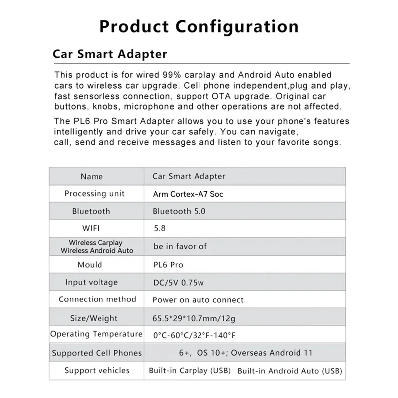 T24C Neue Mini Wireless Carplay Android Auto Wireless Adapter Smart 2In1 Box Für Hyundai Benz Ford Lincoln Volvo Auto