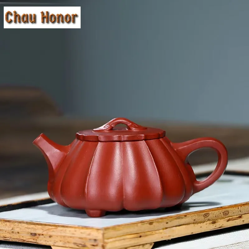 

200 мл сырая руда Dahongpao каменная ложка чайный горшок классический Yixing Фиолетовый Глиняный Чайник Zisha фильтр полосатый красивый чайник китайский чайный набор