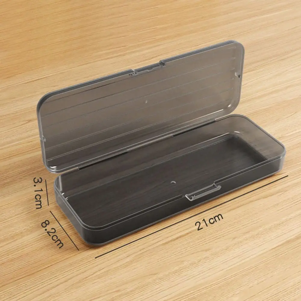 Large Capacity Waterproof Pen Pencil Box Art Supply Multifunctional Pencil Case Transparent Desktop Organizer Sundries