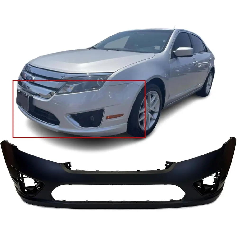

Compatible With ront Bumper Cover 2010-2012 ord usion Hybrid SEL SE S Sport Sedan 10-12. New, Primed and or Paint. With og Light