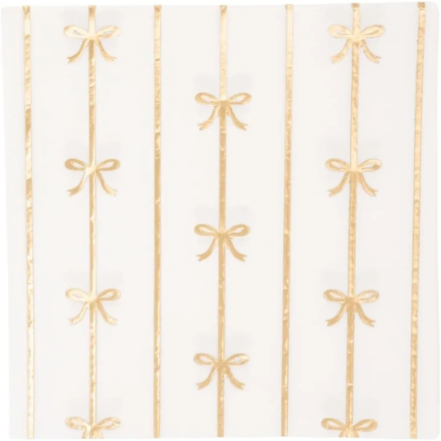 

Bonjour Fete Gold Bow Small Paper pkins Premium Party Table Decor Holiday Decorations Happy Birthday Decorations Cocktail pkins